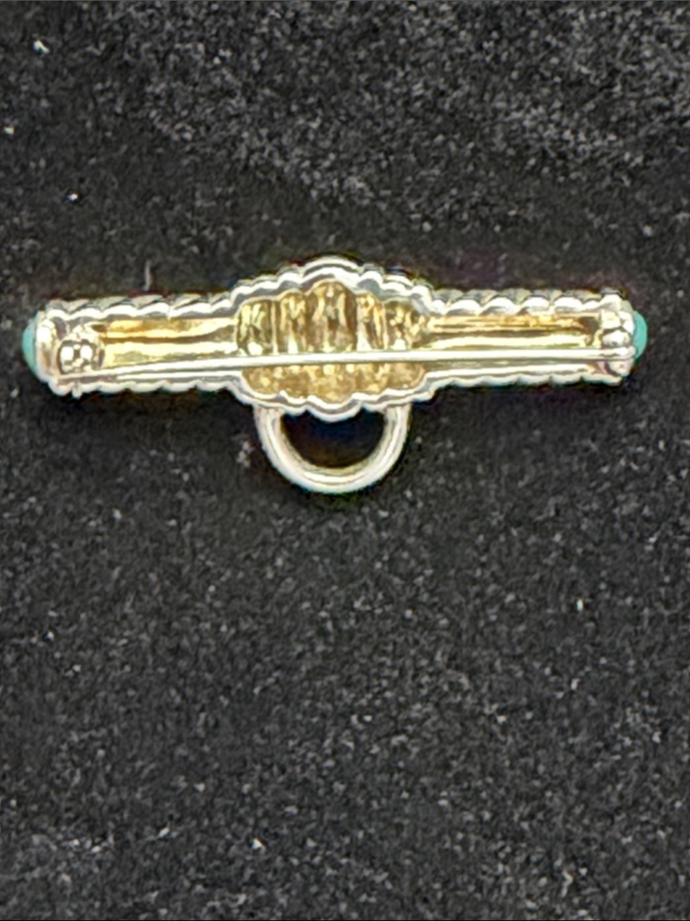 Judith Ripka Silver Ribbed Heart Toggle Brooch - Picture 7 of 9